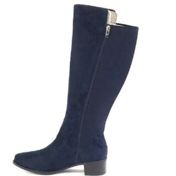 Marc Fisher Incept Wide Calf Suede Tall Shaft Boot - Picture 4 of 8